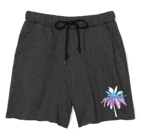 Victoria's Secret Pink DAD Shorts, Glitter Palm Tree, Dark Gray, Small - NWT - Picture 1 of 9
