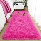  Soft Runner Rugs for Bedroom 2x6 ft with Rubber Backing 2 x 6 Feet Hot Pink