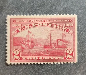 Scott #372 Hudson-Fulton Celebration Single Stamp - MLH - Picture 1 of 2