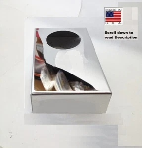 1992-1996 Corvette C4 MASTER CYLINDER COVER Polished Stainless engine chrome - Picture 1 of 3