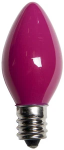25 C7 Pink Ceramic Replacement Bulbs Christmas Party Holiday Wedding - Picture 1 of 1