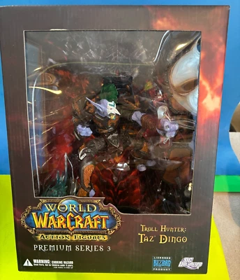 2009 DC WORLD Of WARCRAFT Series 3 - Troll Hunter: TAZ DINGO Figure MIB - Image 1 of 4