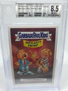 2016 Garbage Pail Kids Disliked Donald Trump BGS 8.5 MINT Sticker 367 Made - Picture 1 of 2