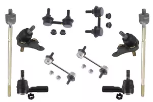 Suspension & Steering Kit Ball Joints Sway Bar Links Tie Rods Front Both Side - Picture 1 of 7