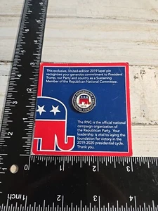 2019 Republican National Committee Limited Edition Members Only Pin Trump M4 - Picture 1 of 3