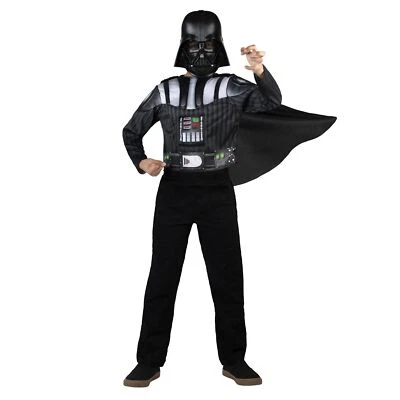 Star Wars Darth Vader Youth Costume Muscle Chest Small 4-6 with Mask - Image 1 of 4