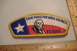 ~SAM HOUSTON AREA COUNCIL~TEXAS~TOPPA BOY SCOUT IN TESSUTO~ - Foto 1 di 2