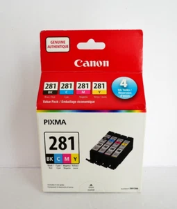 CANON GENUINE PIXMA VALUE PACK INK CARTRIDGES CLI-281 INCLUDES 4 TANKS NEW - Bild 1 von 5