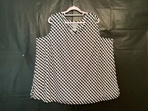 Catherine's Gr. 3X 26/28W gefüttert schwarz-weiß Top - Bild 1 von 8