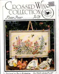 CROSS STITCH CROSS WING COLLECTION FLOWER POWER NO.28 BY PAULA MINKEBIGE - Picture 1 of 1