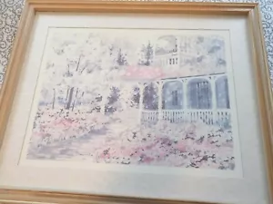 House of Lloyd Porch Scene ~ #290881 Matted & Framed Art Print ~ 17.5" X 21.5" - Picture 1 of 1