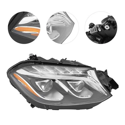 Full LED Headlight For 2017-19 Mercedes-Benz GLS450 GLS550 Right Passenger Side — 第 1/4 张图片