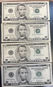 five dollars federal reserve Series 2003 $20 Each One - Picture 1 of 3