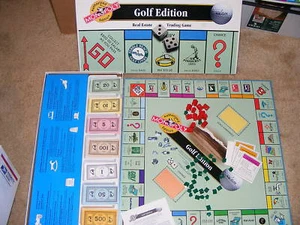 1996 Monopoly Golf Authorized Edition Complete - - Picture 1 of 4