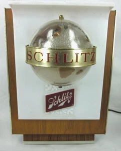 Globo de cerveza Schlitz movimiento iluminado signo EVERBRITE 11" registro bar trasero pub ¡BONITO! - Imagen 1 de 15