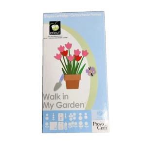 Cricut Walk In My Garden Cartridge Unlinked Scrapbook Complete Retired Rare - Bild 1 von 3