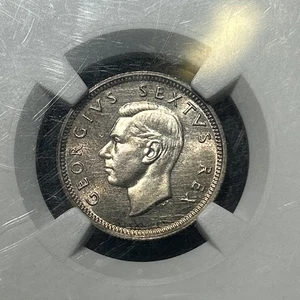 1951 SOUTH AFRICA 🇿🇦 SILVER 6P PF63 NGC CERTIFIED  - Picture 1 of 5