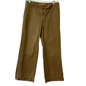 J. Crew Women’s Size 28 Brown Broken In Chino Classic Twill Wide Leg Pants - Picture 1 of 5