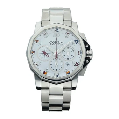 Corum Admiral's Cup Challenge Chronograph 44 mm Steel White Dial Automatic Watch - Image 1 of 4