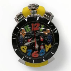 GAGA MILANO Quartz Watch BREVETTATO 48MM Wristwatch Authentic Works Men - Picture 1 of 12