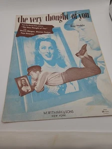 The Very Thought of You ~ Ray Noble ~ 1934 Witmark Sheet Music - Picture 1 of 3