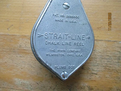 Carrete Línea Tiza Línea Estrecha Años 60 De Colección Hecho en EE. UU. The Irwin Company Plumb-Bob Foto 1 de 3