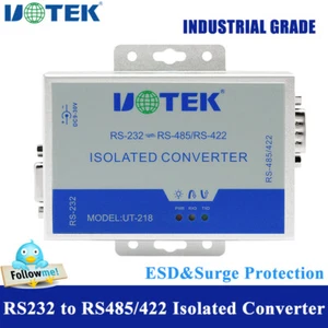 RS232 to RS485 RS422 Isolated Converter Serial Adapter DB9 RJ45 Connector - Picture 1 of 9