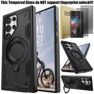 Funda protectora de alta resistencia para Samsung S22 Ultra Kickstand/vidrio templado de privacidad - Imagen 1 de 21