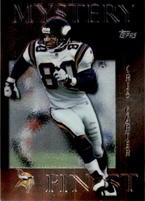 1997 Topps Mystery Finest Bronze #M9 Cris Carter - Image 1 of 2