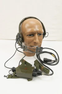 #4 US Vintage Headset SA-142/GSA-6 Switchbox mit Kopfhörer Kehlkopfmikrofon - Bild 1 von 5