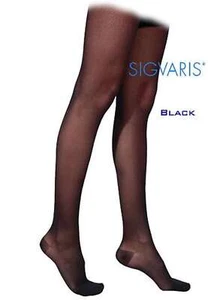 Sigvaris Truly Transparent Thigh High With Grip Top 20-30mmHg Closed Toe Long Le - Picture 1 of 3
