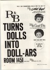 1957 PAPER AD R&B Arranbee Dolls Litlest Angel Sweet Pea