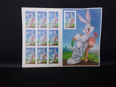 US Stamps/Postage/Sheet Sc #3137 Bugs Bunny sheet of 10-32 cent-1997  - Image 1 of 2