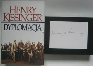 Henry Kissinger firmado firma original autógrafo libro polaco - Imagen 1 de 5