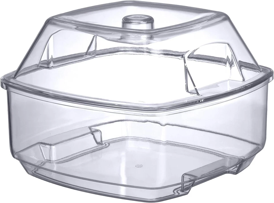 Prodyne Acrylic Flip Salad On Ice Bowl with Lid, 10", Clear - Image 1 of 4