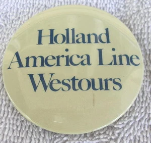 Botón trasero pin Holland America Line Westours original años 60 - Imagen 1 de 2