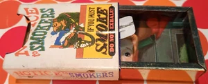 Vintage Portable Metal Mini Ashtray in Box Notice To Smokers Unique Inside Image - Picture 1 of 12