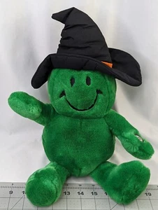 Halloween Smile Face Plush 15 Inch Green Sounds Shakes MTY International Works - Picture 1 of 7