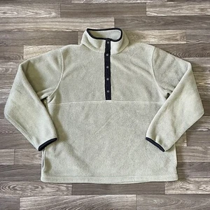 Suéter a Presión LL Bean Fleece T Vintage Para Mujer’s Mediano Verde Polar - Imagen 1 de 7