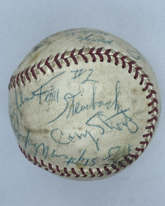 TERRY STEINBACH  1980s Univ Minnesota Golden Gophers Team Signed Baseball (PSA)