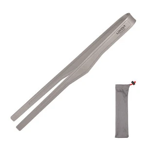 Lixada Titanium Tongs Clip BBQ Grilling Tool Lightweight Outdoor Camping O7X1 - Picture 1 of 11