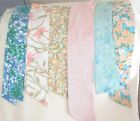 Vintage 70's Lot of 6 Scarves/ Wraps/ Headband Colorful~Various Styles~ Groovy