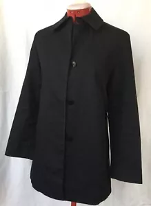 id Lord & Taylor Raincoat All weather Car coat Black Sz 2 Timeless Tailored Chic - Bild 1 von 4