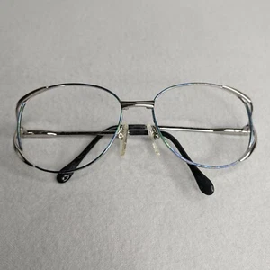 Vtg BerDel Sferoflex Tabitha Blue Green 53-16-125 Italy - Eyeglasses Frames Only - Picture 1 of 9