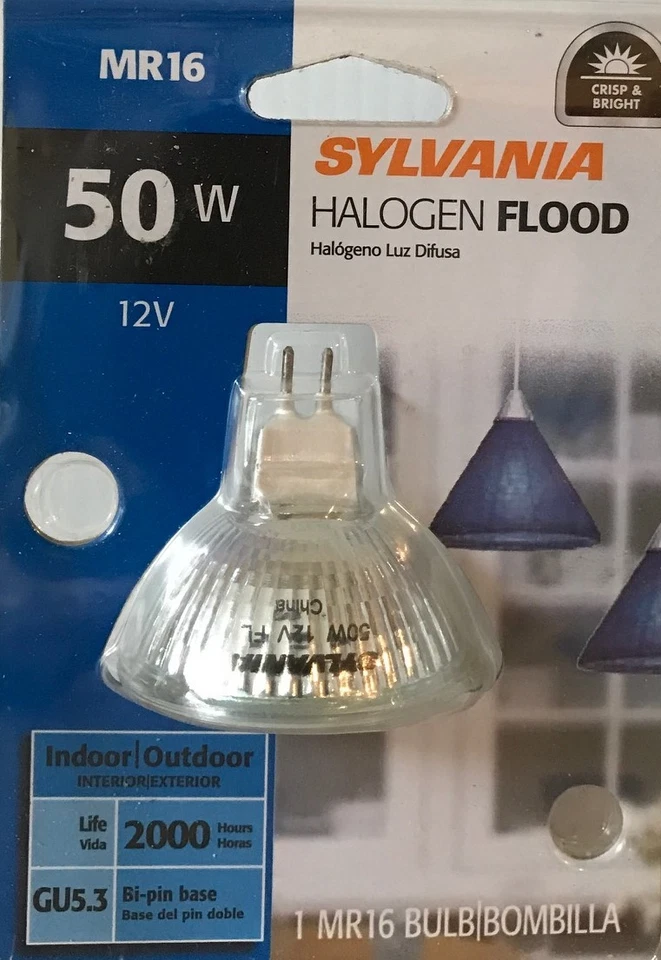 Sylvania 50-Watt / 12-Volt Old Style MR16 Floodlight with GU 5.3 Base - NEW - Image 1 of 1