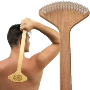 Natural Beech Wood Back Scratcher for Ultimate Itch Relief and Skin Stimulation - Picture 1 of 11