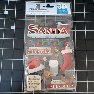 PEGATINAS Navidad Santa Noche antes de la leche galletas renos medias trineos - Imagen 1 de 7