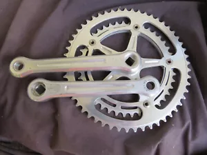 JUEGO DE BIELAS CAMPAGNOLO NUOVO RECORD 170 42/53 BICICLETA DE COLECCIÓN CARRERAS DE CARRETERA - Imagen 1 de 10