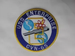 Neu U.S.S. Enterprise CVN-65 bestickter 4" Aufnäher - Bild 1 von 5
