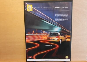 Original 2003 RENAULT MEGANE SHAKE IT MAG WERBERAHMEN-FERTIG WANDKUNST FLAT-PACK - Bild 1 von 1